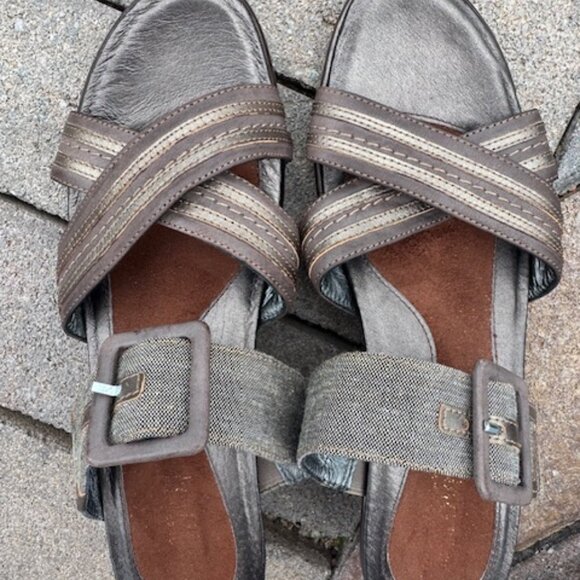 Naot 204304 Strappy Wedge Sandals Women’s 39 Leather Brown Comfort Orthotic Foot - Picture 3 of 7